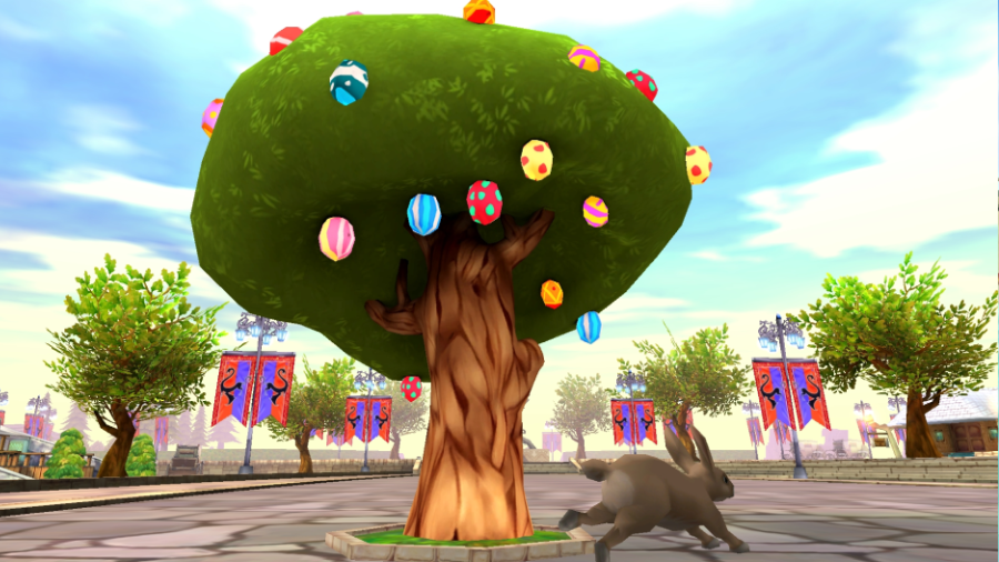 Arbres de Pâques enchantés