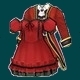 Costume brun/Robe rouge vin (Permanent)